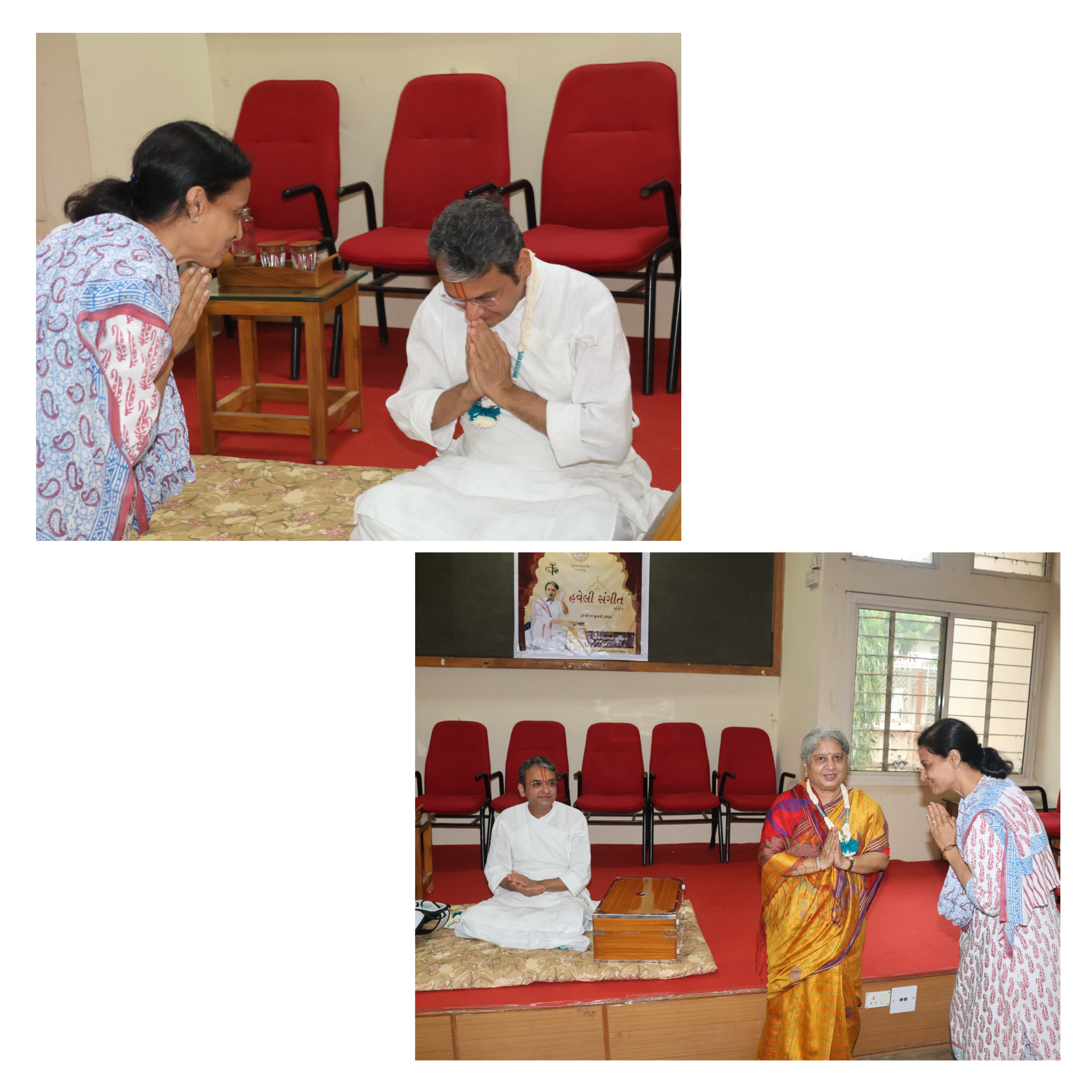 Kala Mandir's 5 day Haveli Sangeet Workshop begins at Gujarat Vidyapith.