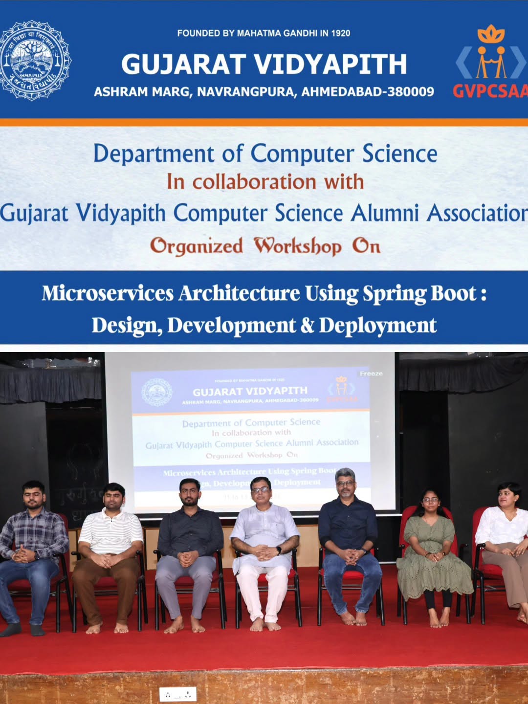 3-Day Workshop on Microservices Architecture Using Spring Boot Inaugurated at Gujarat Vidyapith